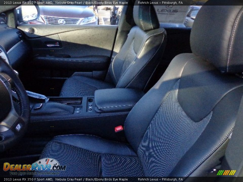 2013 Lexus RX 350 F Sport AWD Nebula Gray Pearl / Black/Ebony Birds Eye Maple Photo #10
