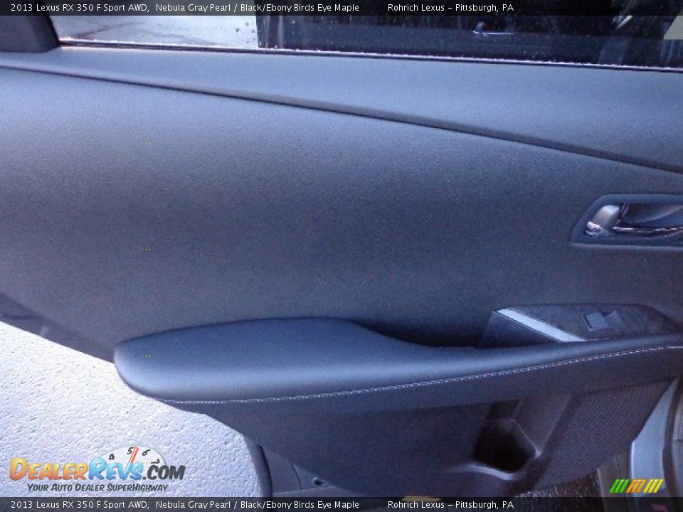 2013 Lexus RX 350 F Sport AWD Nebula Gray Pearl / Black/Ebony Birds Eye Maple Photo #13