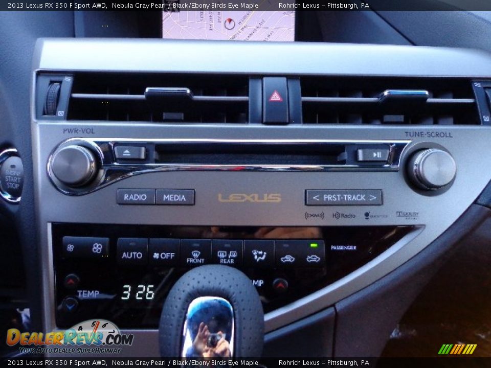 2013 Lexus RX 350 F Sport AWD Nebula Gray Pearl / Black/Ebony Birds Eye Maple Photo #18