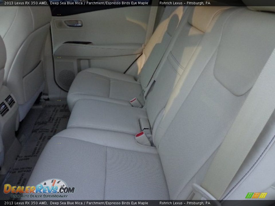 2013 Lexus RX 350 AWD Deep Sea Blue Mica / Parchment/Espresso Birds Eye Maple Photo #11