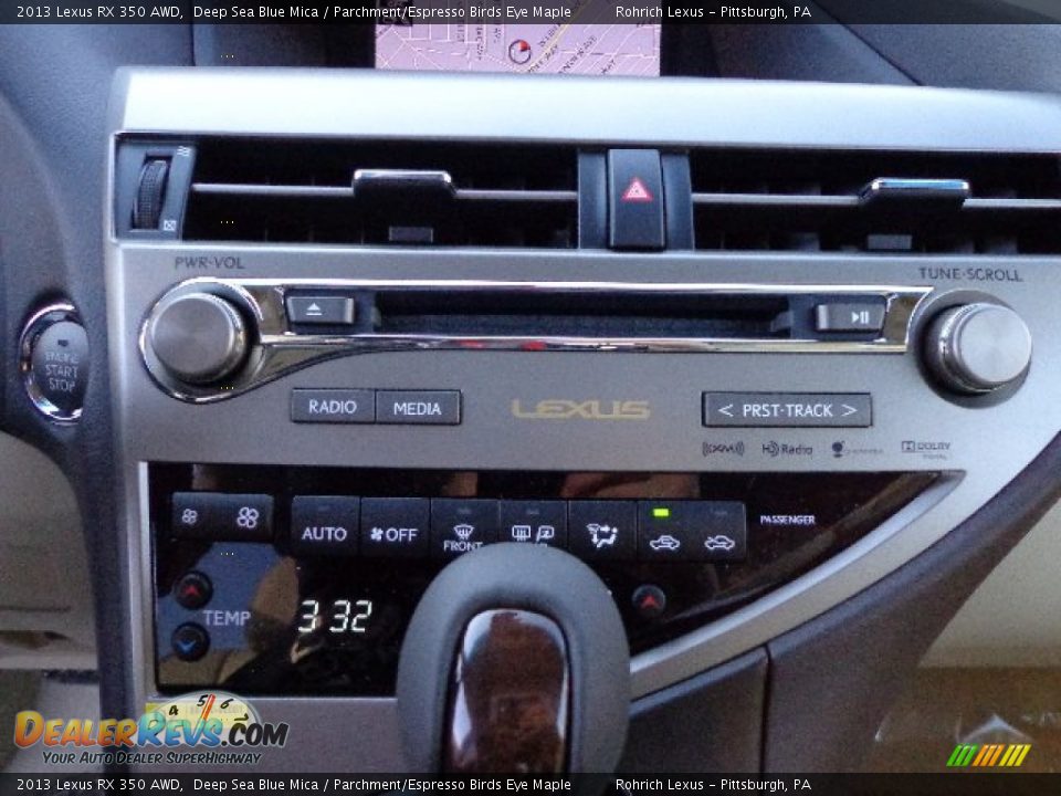 2013 Lexus RX 350 AWD Deep Sea Blue Mica / Parchment/Espresso Birds Eye Maple Photo #19