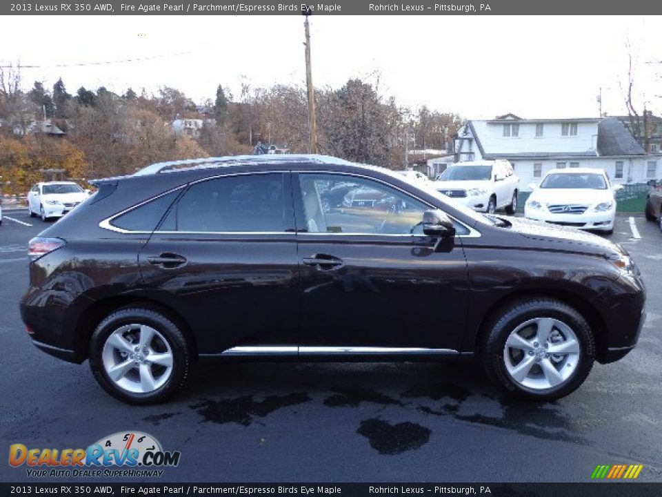 2013 Lexus RX 350 AWD Fire Agate Pearl / Parchment/Espresso Birds Eye Maple Photo #5