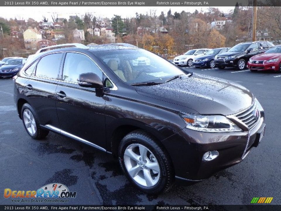 2013 Lexus RX 350 AWD Fire Agate Pearl / Parchment/Espresso Birds Eye Maple Photo #6