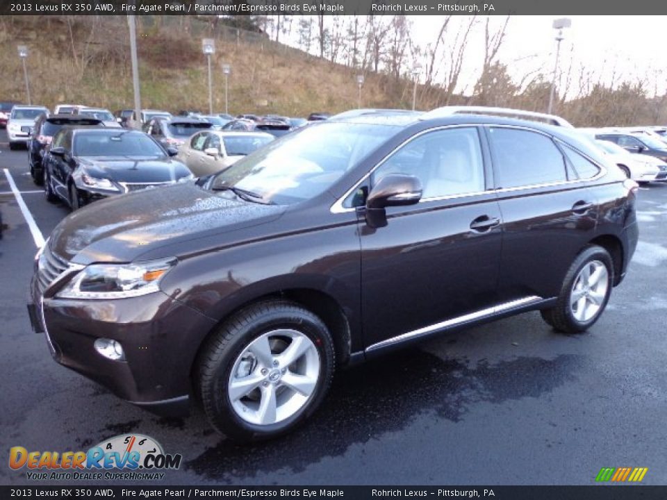 2013 Lexus RX 350 AWD Fire Agate Pearl / Parchment/Espresso Birds Eye Maple Photo #8