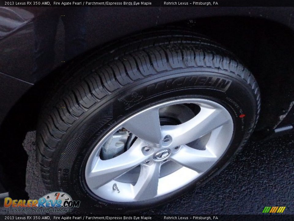 2013 Lexus RX 350 AWD Fire Agate Pearl / Parchment/Espresso Birds Eye Maple Photo #9