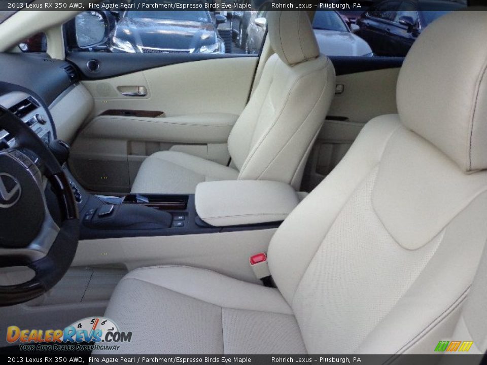 2013 Lexus RX 350 AWD Fire Agate Pearl / Parchment/Espresso Birds Eye Maple Photo #10