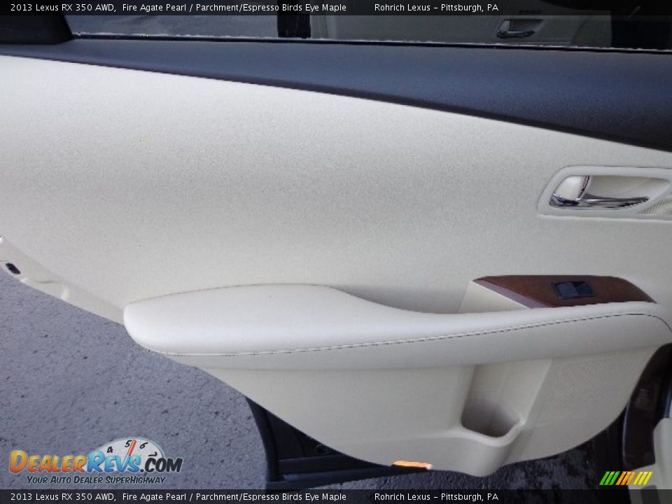 2013 Lexus RX 350 AWD Fire Agate Pearl / Parchment/Espresso Birds Eye Maple Photo #13