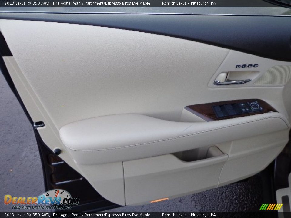 2013 Lexus RX 350 AWD Fire Agate Pearl / Parchment/Espresso Birds Eye Maple Photo #14
