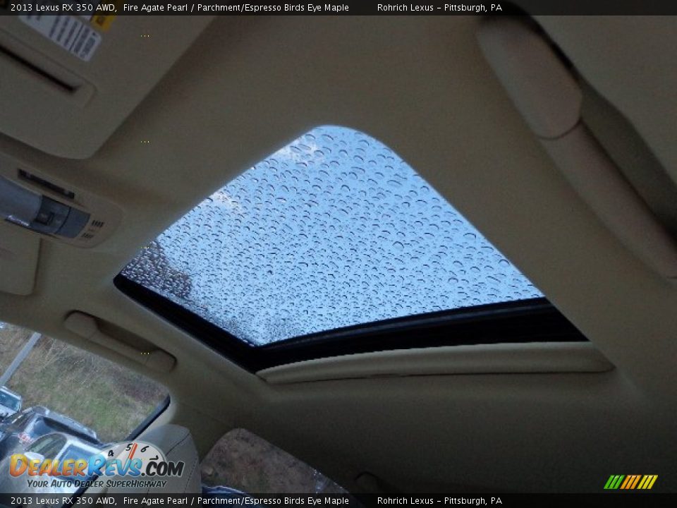 2013 Lexus RX 350 AWD Fire Agate Pearl / Parchment/Espresso Birds Eye Maple Photo #15