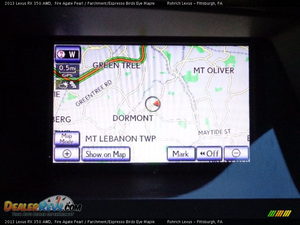 2013 Lexus RX 350 AWD Fire Agate Pearl / Parchment/Espresso Birds Eye Maple Photo #16