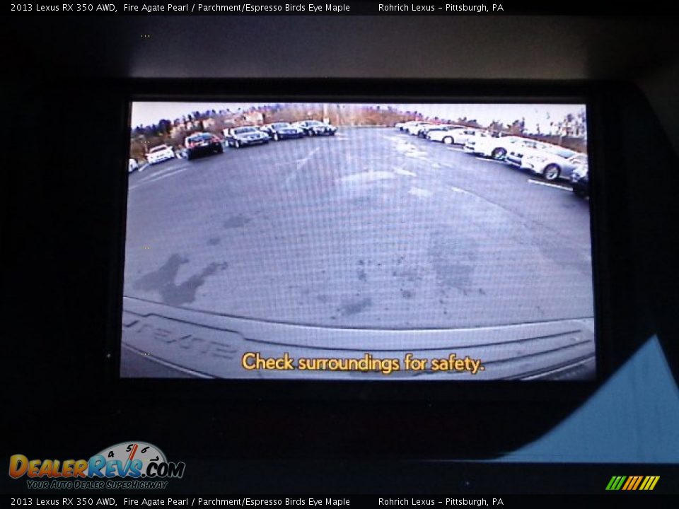 2013 Lexus RX 350 AWD Fire Agate Pearl / Parchment/Espresso Birds Eye Maple Photo #17