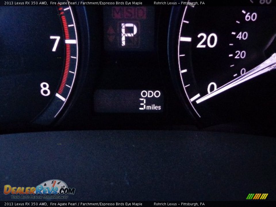 2013 Lexus RX 350 AWD Fire Agate Pearl / Parchment/Espresso Birds Eye Maple Photo #19
