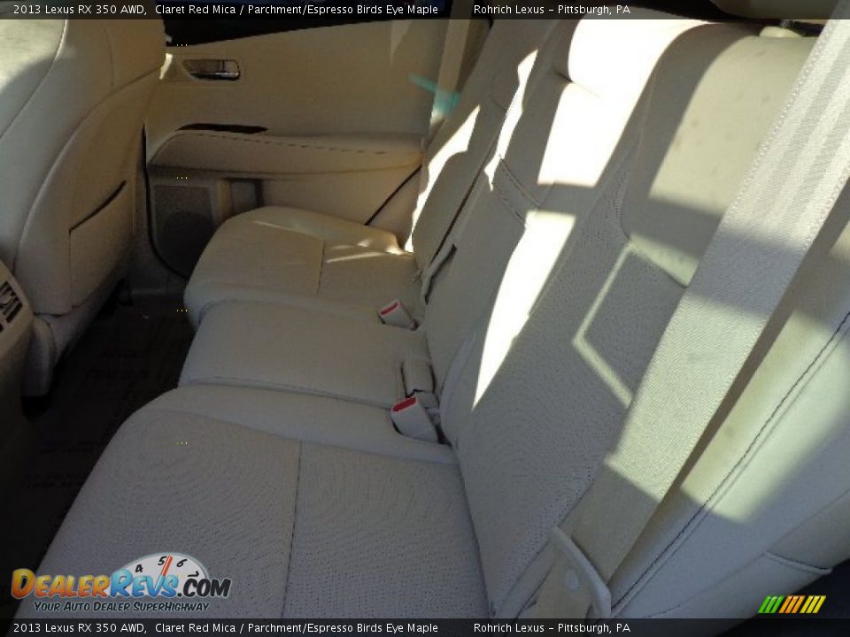 2013 Lexus RX 350 AWD Claret Red Mica / Parchment/Espresso Birds Eye Maple Photo #11