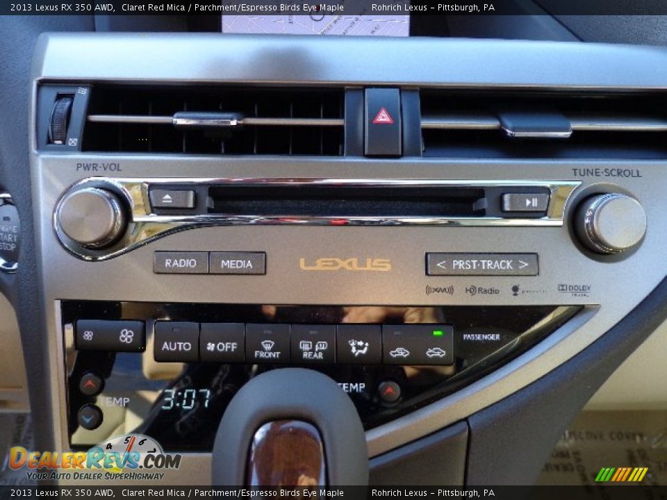 2013 Lexus RX 350 AWD Claret Red Mica / Parchment/Espresso Birds Eye Maple Photo #18
