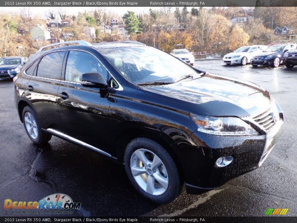 2013 Lexus RX 350 AWD Stargazer Black / Black/Ebony Birds Eye Maple Photo #6