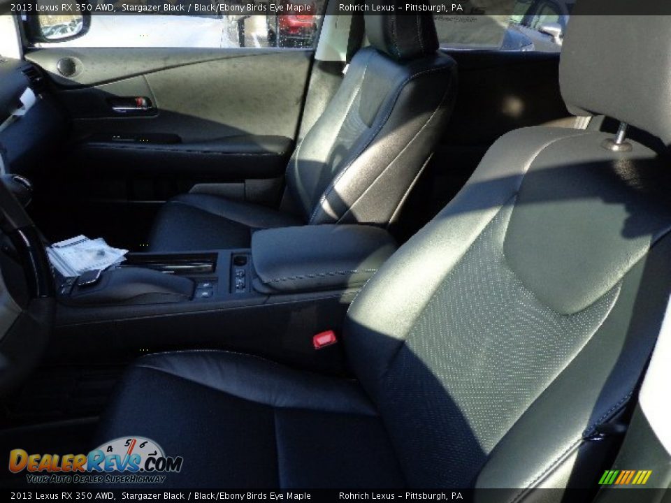 2013 Lexus RX 350 AWD Stargazer Black / Black/Ebony Birds Eye Maple Photo #10