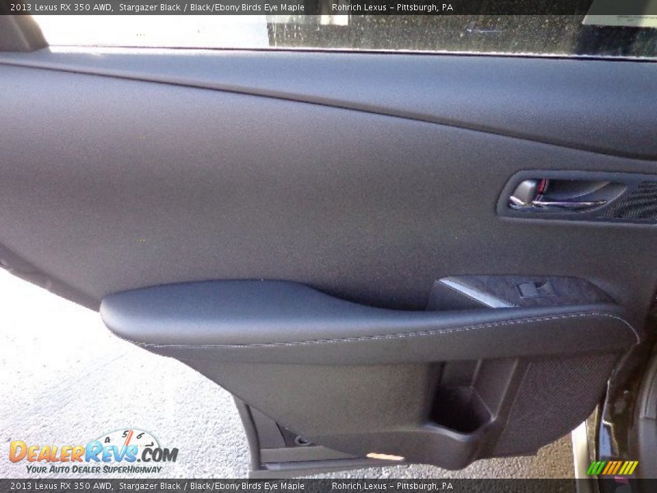 2013 Lexus RX 350 AWD Stargazer Black / Black/Ebony Birds Eye Maple Photo #13