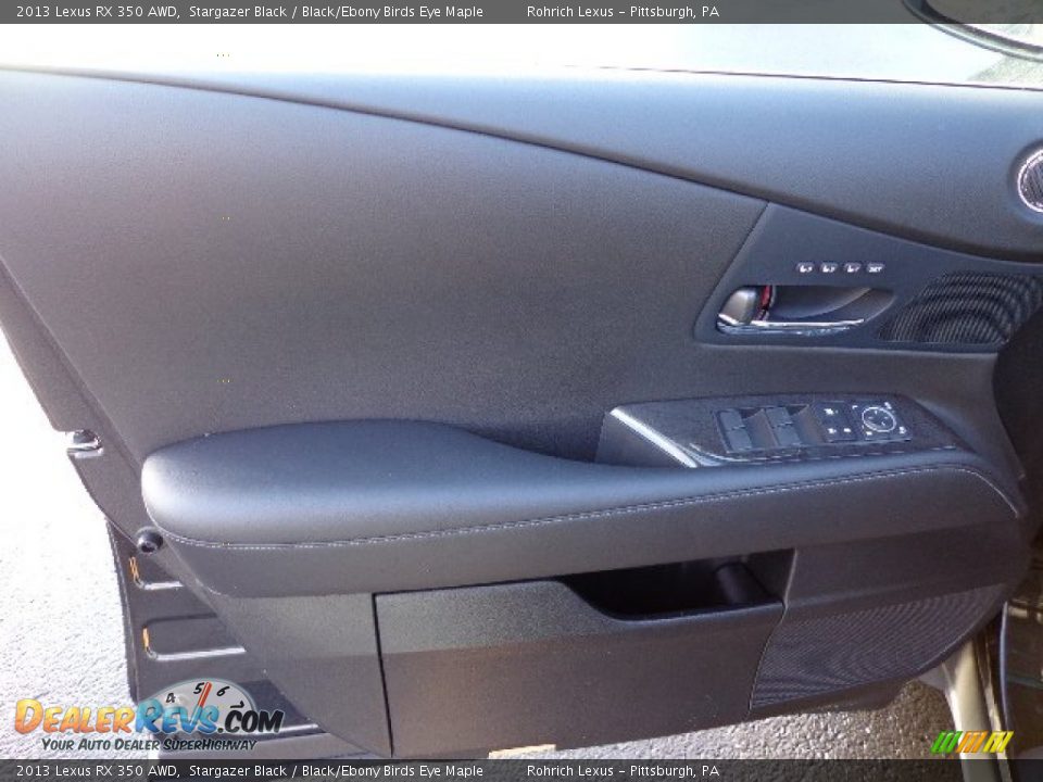 2013 Lexus RX 350 AWD Stargazer Black / Black/Ebony Birds Eye Maple Photo #14