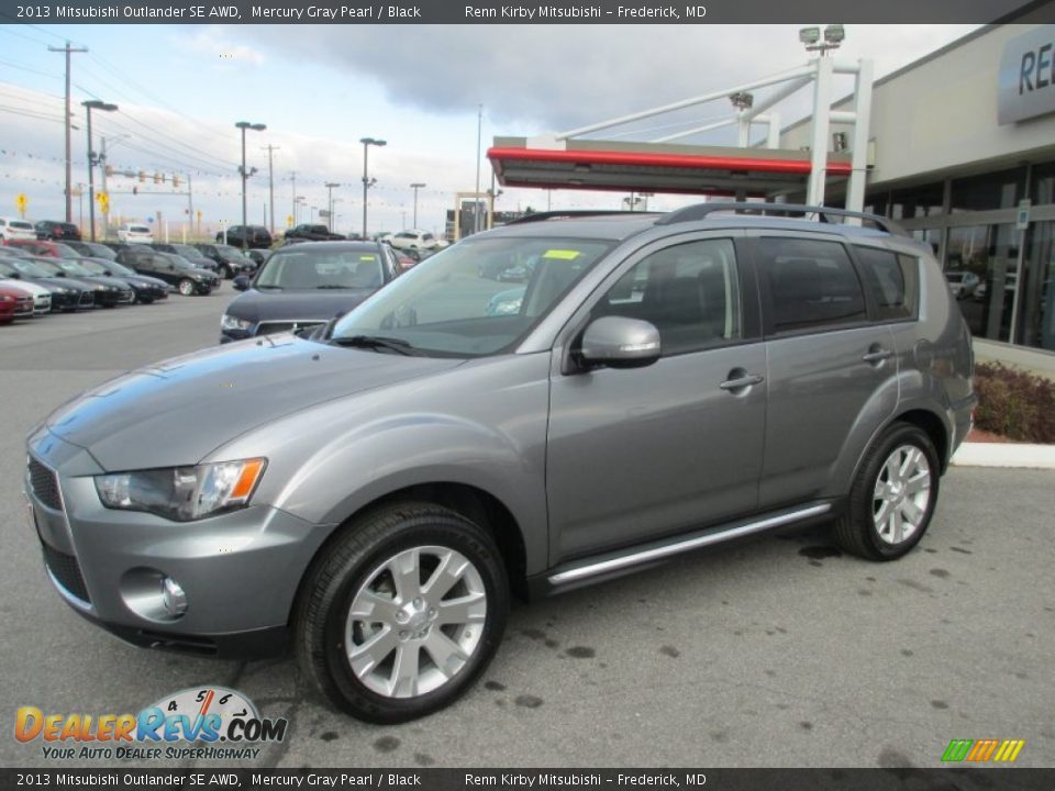 2013 Mitsubishi Outlander SE AWD Mercury Gray Pearl / Black Photo #1