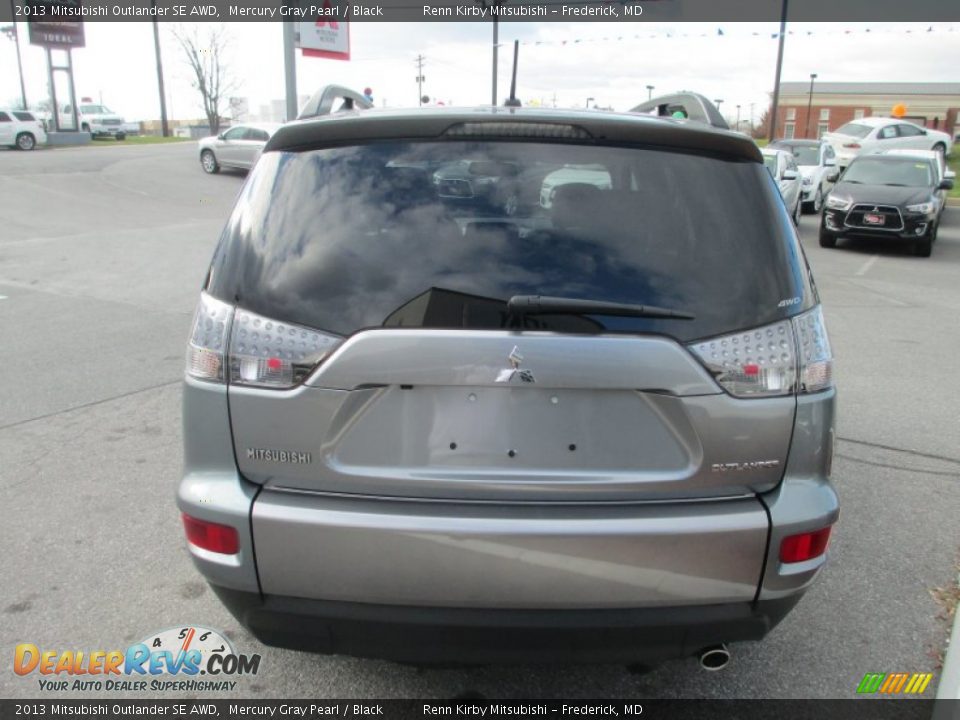 2013 Mitsubishi Outlander SE AWD Mercury Gray Pearl / Black Photo #4