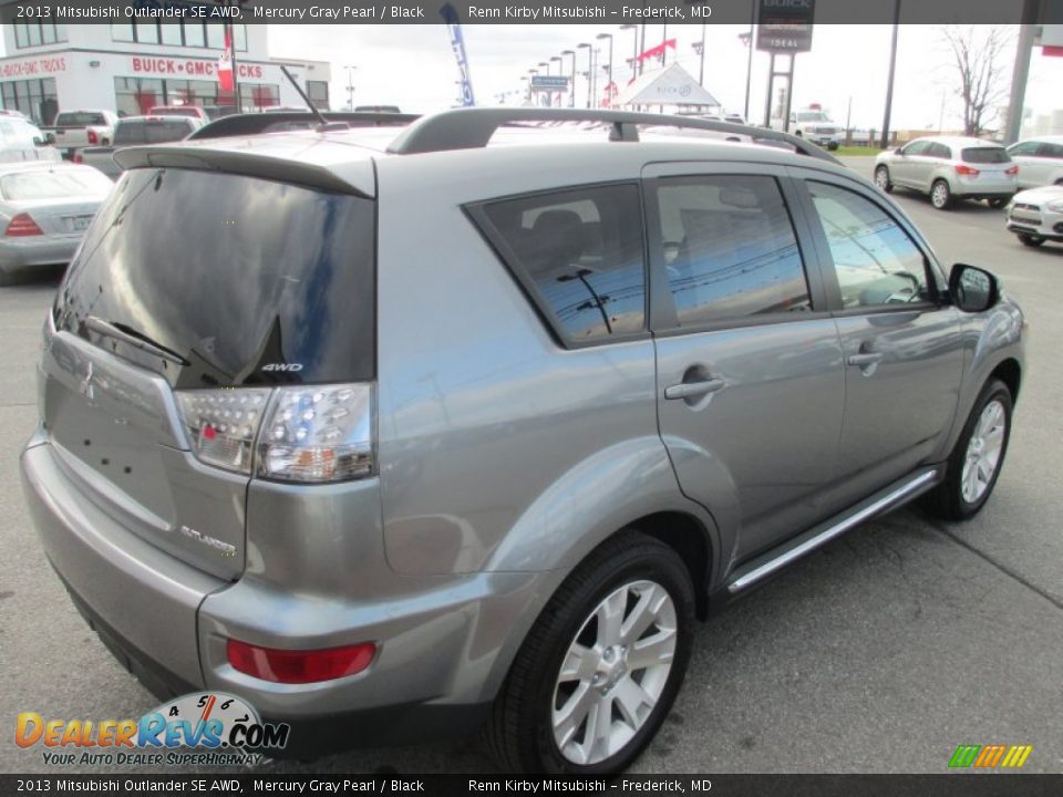2013 Mitsubishi Outlander SE AWD Mercury Gray Pearl / Black Photo #5