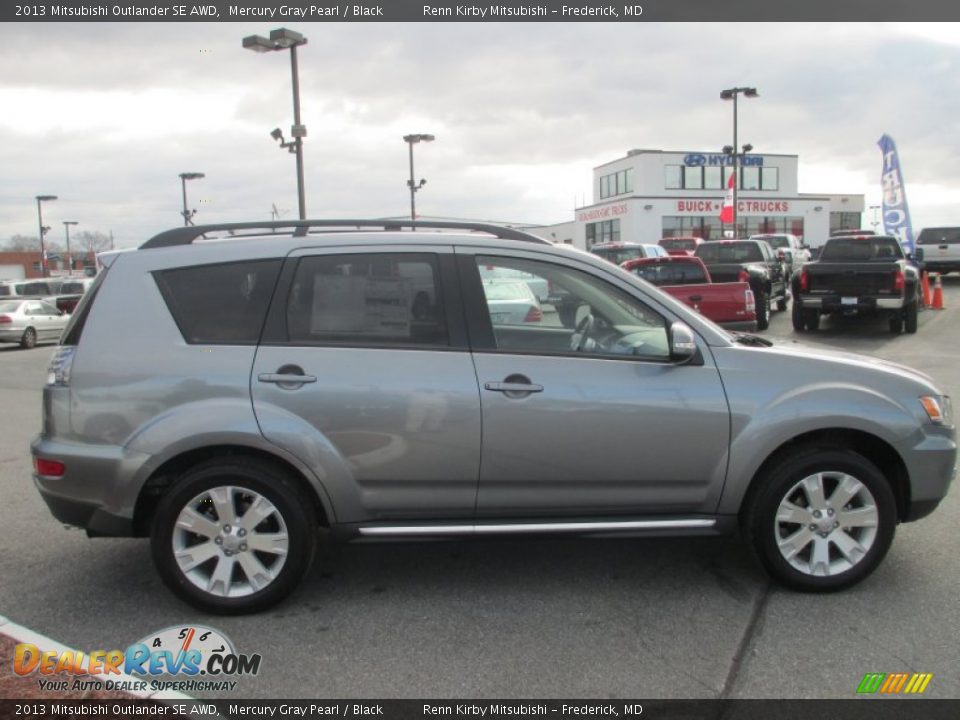 2013 Mitsubishi Outlander SE AWD Mercury Gray Pearl / Black Photo #6