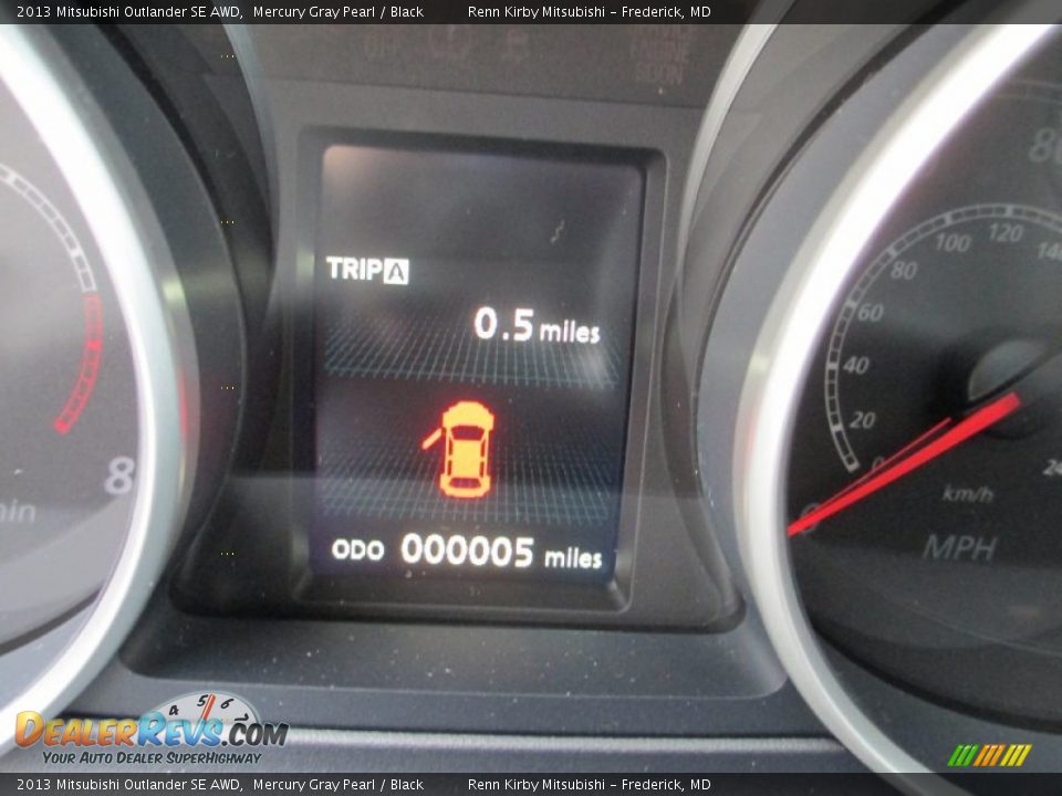 2013 Mitsubishi Outlander SE AWD Mercury Gray Pearl / Black Photo #10