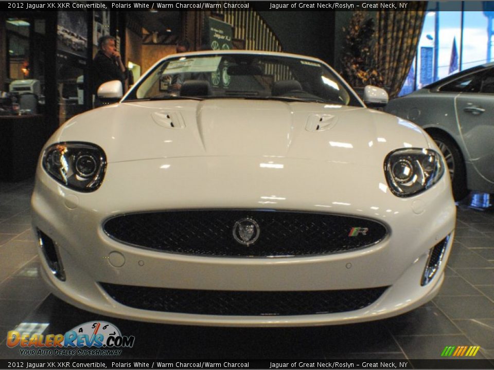 2012 Jaguar XK XKR Convertible Polaris White / Warm Charcoal/Warm Charcoal Photo #2