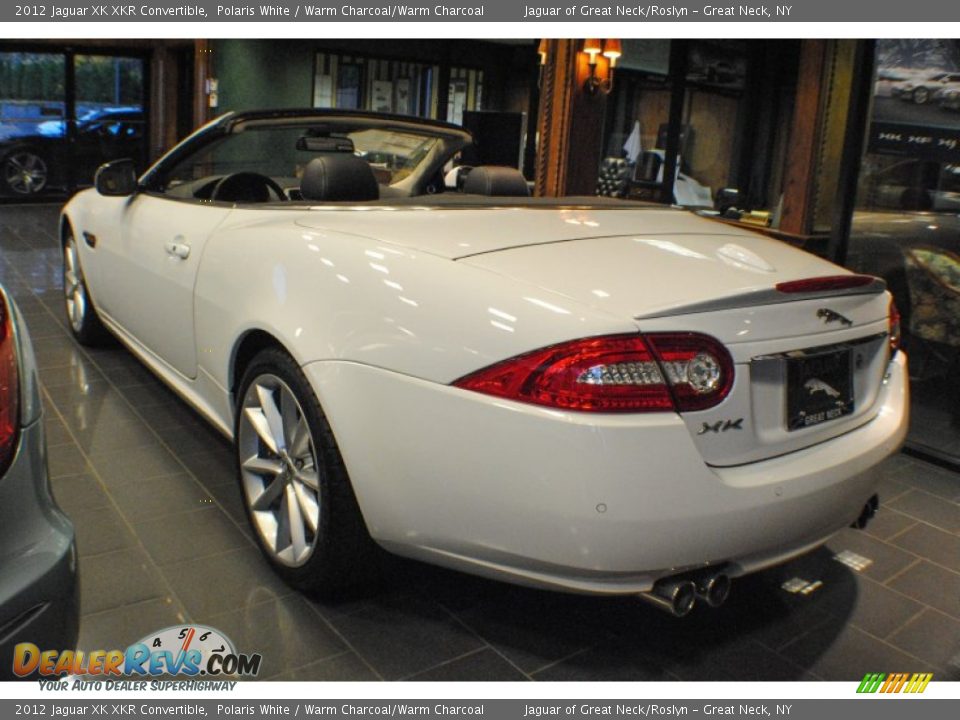 2012 Jaguar XK XKR Convertible Polaris White / Warm Charcoal/Warm Charcoal Photo #3
