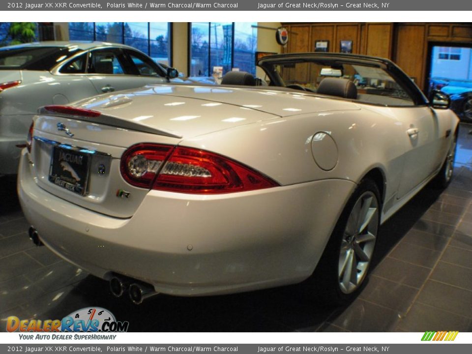 2012 Jaguar XK XKR Convertible Polaris White / Warm Charcoal/Warm Charcoal Photo #4