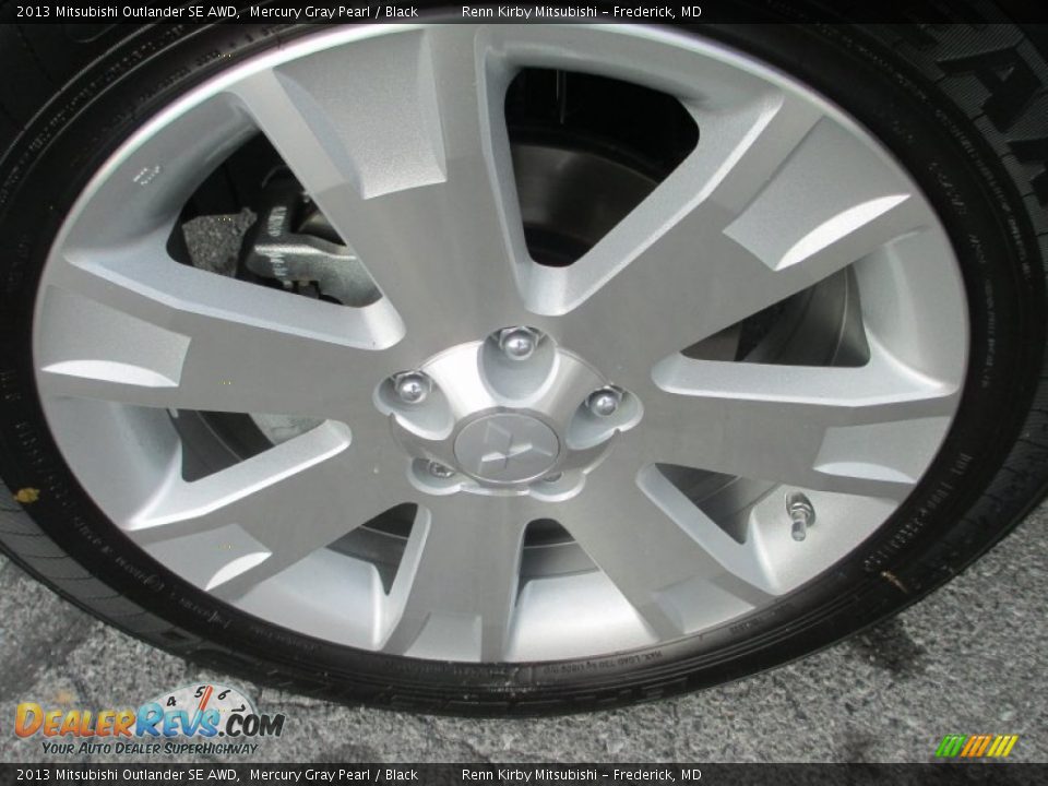 2013 Mitsubishi Outlander SE AWD Mercury Gray Pearl / Black Photo #23