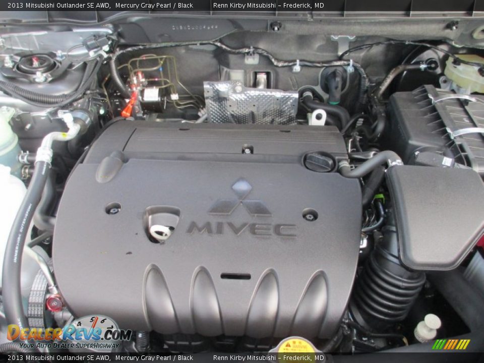 2013 Mitsubishi Outlander SE AWD Mercury Gray Pearl / Black Photo #24