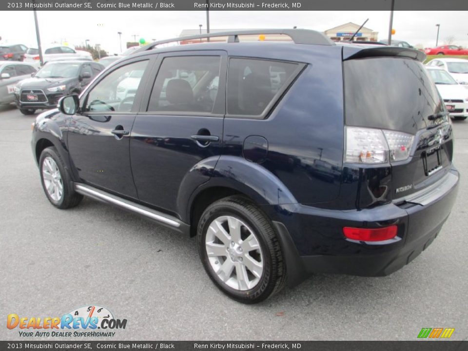2013 Mitsubishi Outlander SE Cosmic Blue Metallic / Black Photo #3
