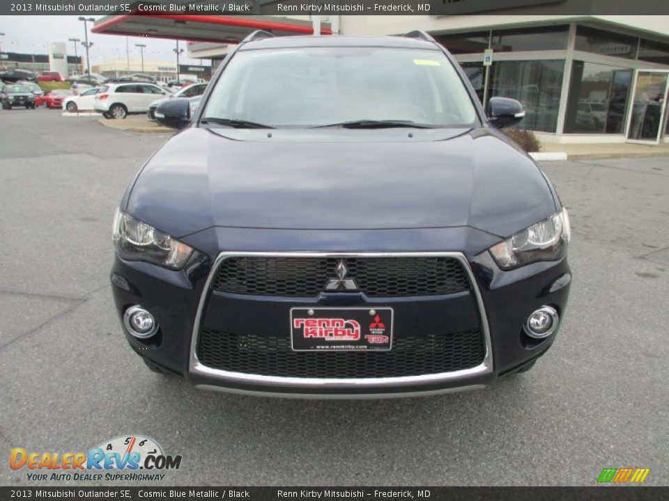 2013 Mitsubishi Outlander SE Cosmic Blue Metallic / Black Photo #8