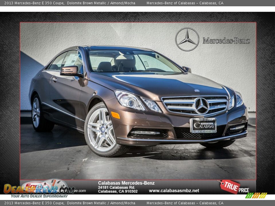 2013 Mercedes-Benz E 350 Coupe Dolomite Brown Metallic / Almond/Mocha Photo #3