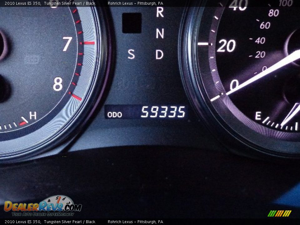 2010 Lexus ES 350 Tungsten Silver Pearl / Black Photo #8