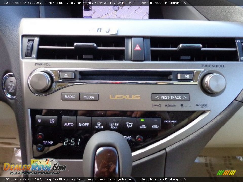 2013 Lexus RX 350 AWD Deep Sea Blue Mica / Parchment/Espresso Birds Eye Maple Photo #18