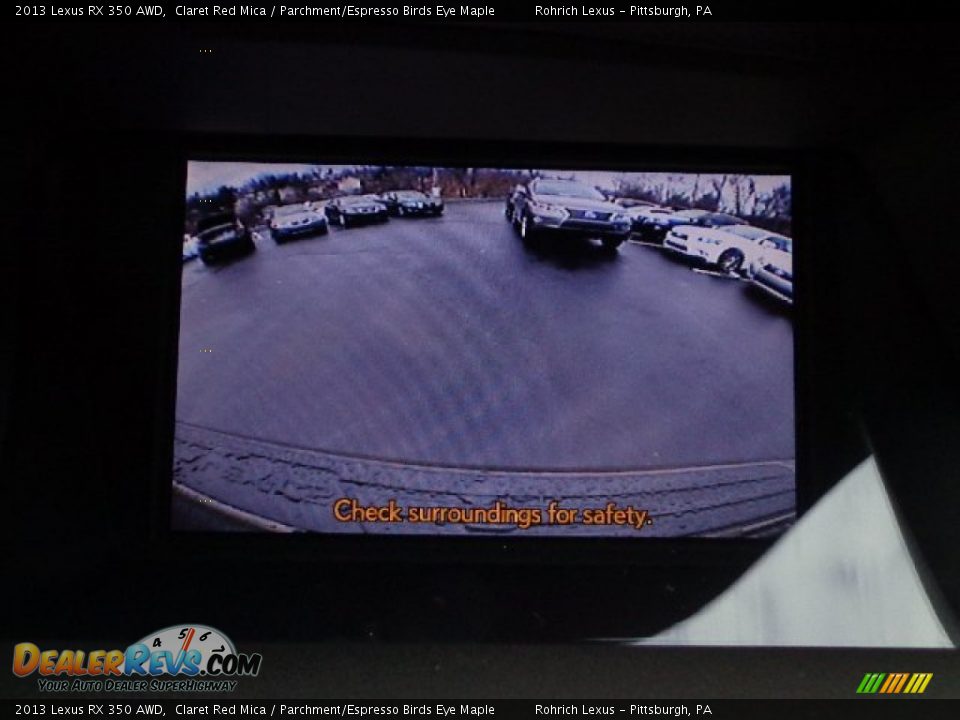 2013 Lexus RX 350 AWD Claret Red Mica / Parchment/Espresso Birds Eye Maple Photo #17