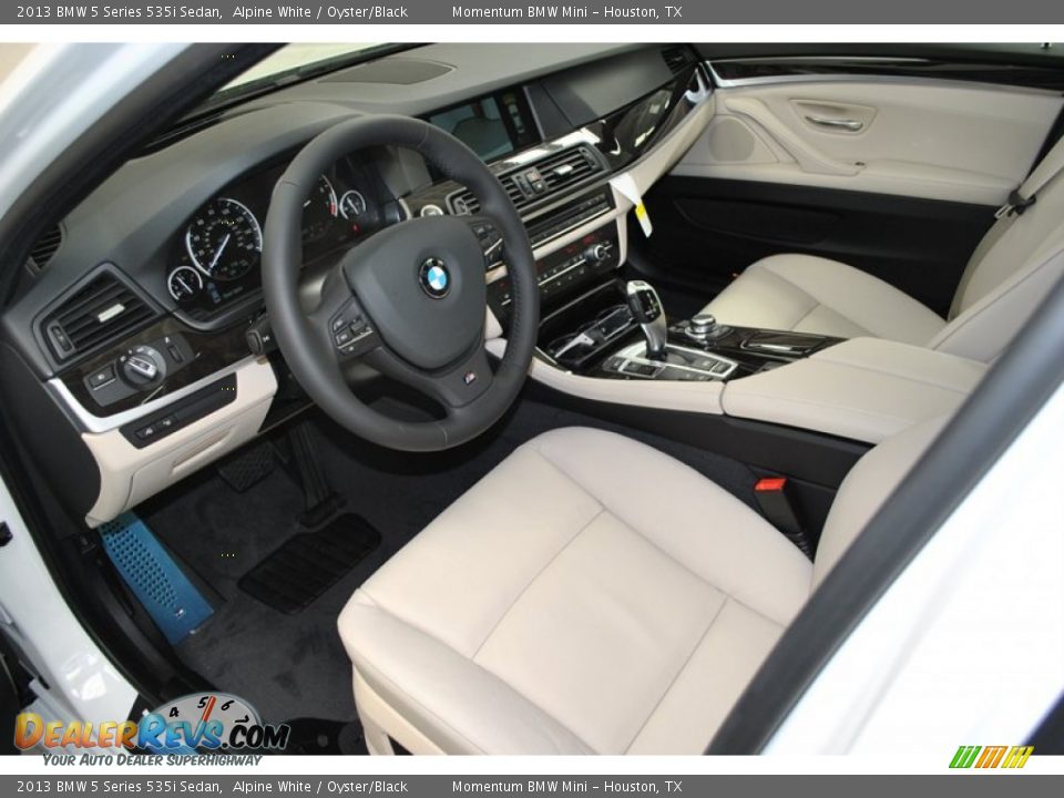 Oyster Black Interior 2013 Bmw 5 Series 535i Sedan Photo