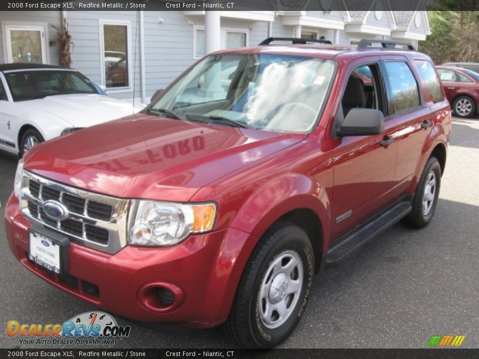 2008 Ford Escape XLS Redfire Metallic / Stone Photo #3