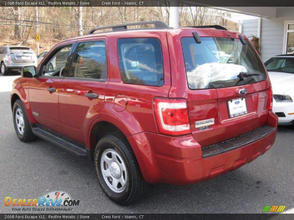 2008 Ford Escape XLS Redfire Metallic / Stone Photo #5