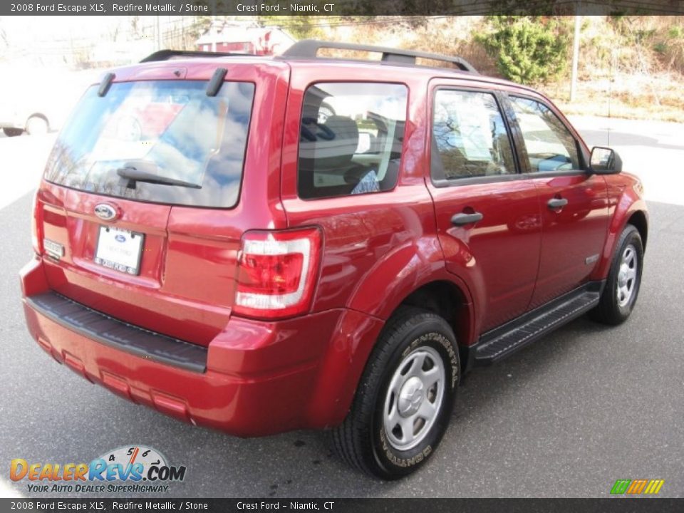2008 Ford Escape XLS Redfire Metallic / Stone Photo #7