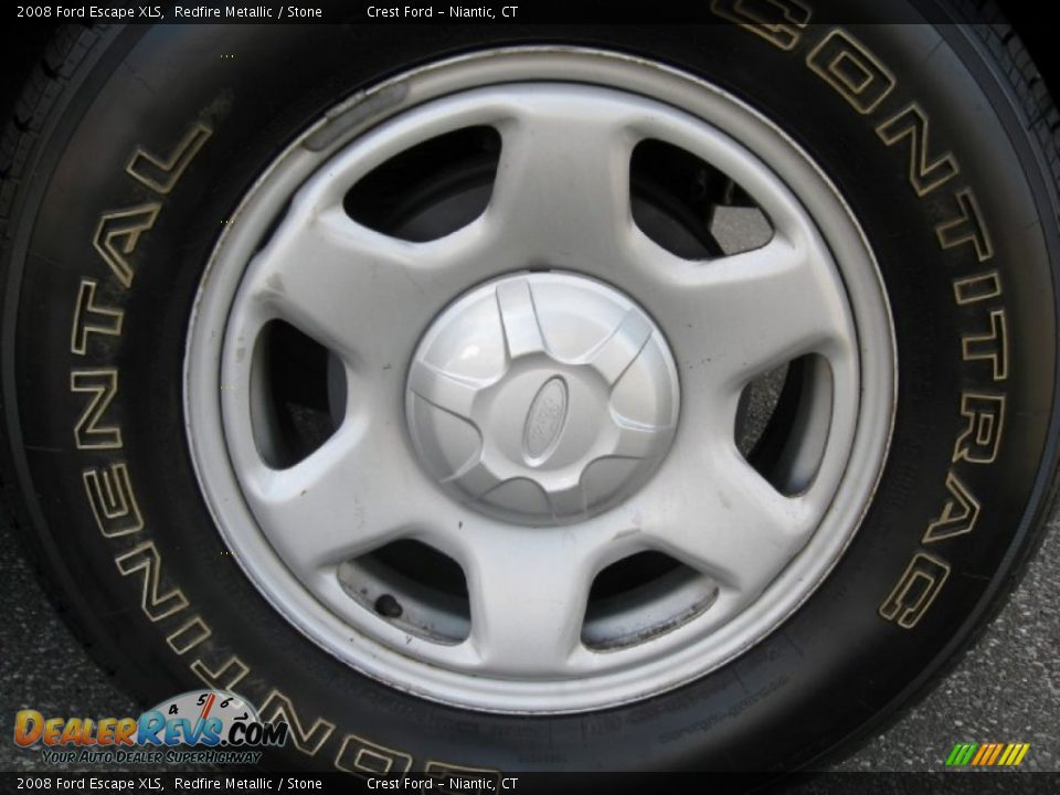 2008 Ford Escape XLS Redfire Metallic / Stone Photo #8