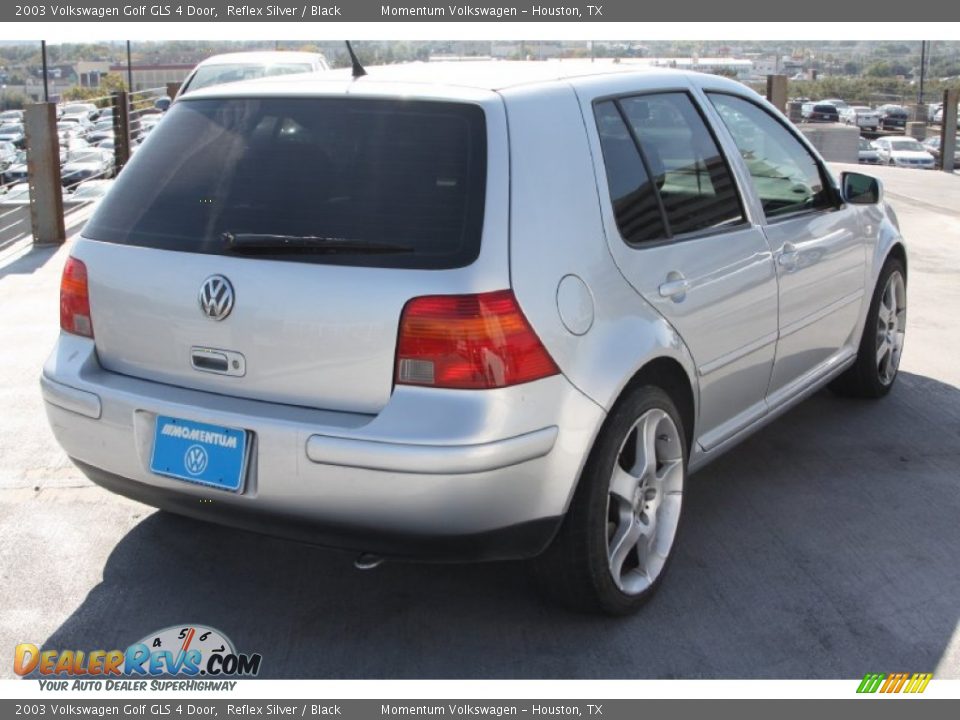 2003 Volkswagen Golf GLS 4 Door Reflex Silver / Black Photo #6