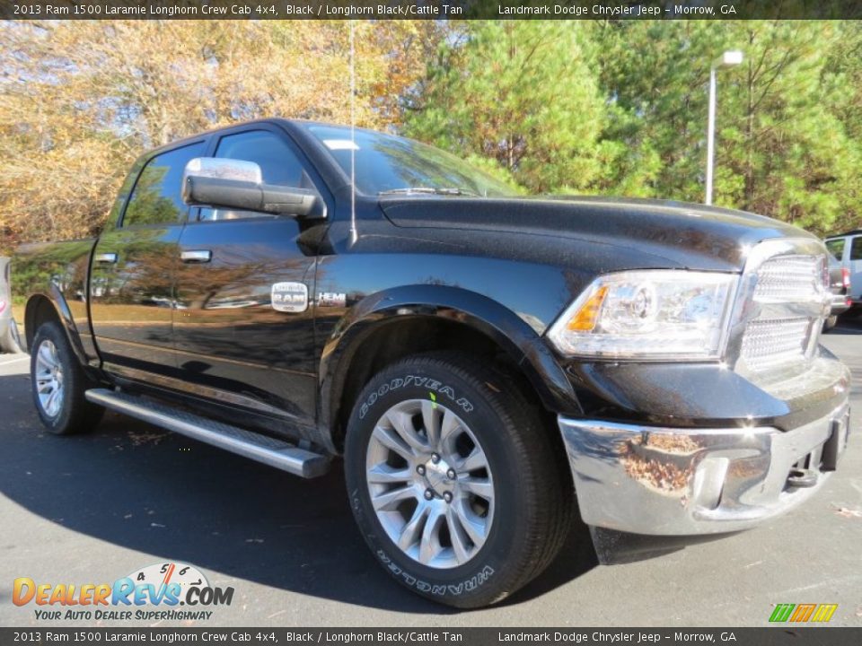 Front 3/4 View of 2013 Ram 1500 Laramie Longhorn Crew Cab 4x4 Photo #4