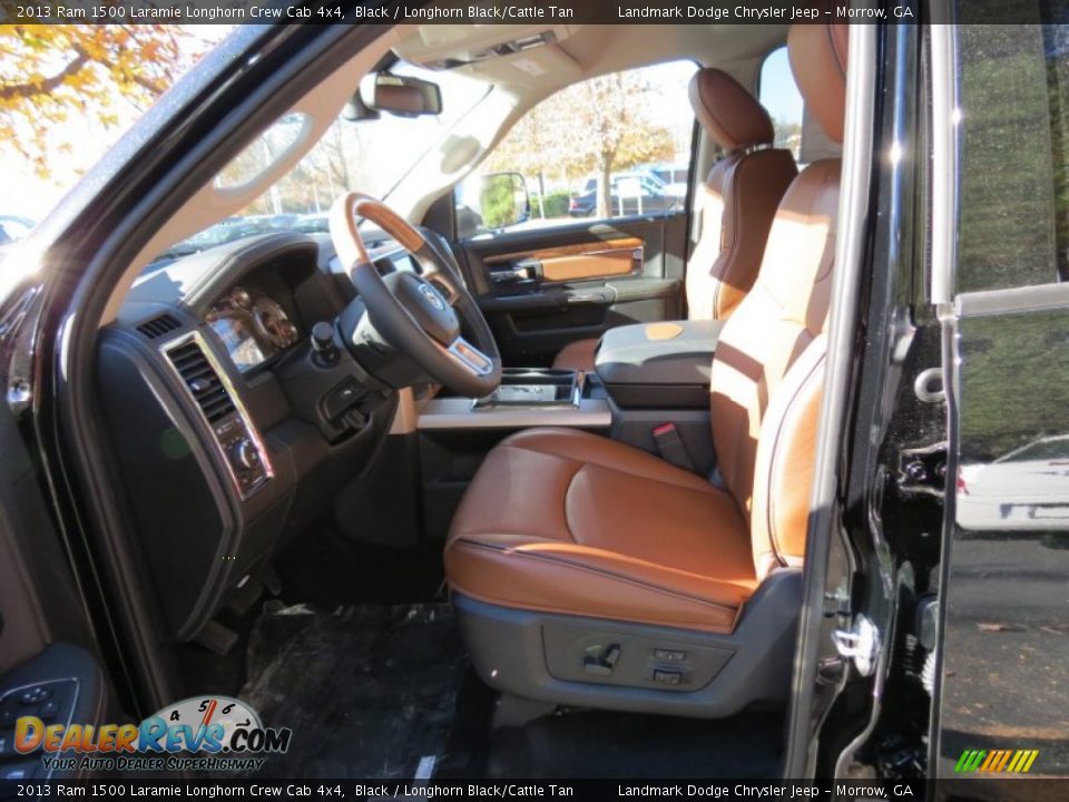 Longhorn Black Cattle Tan Interior 2013 Ram 1500 Laramie