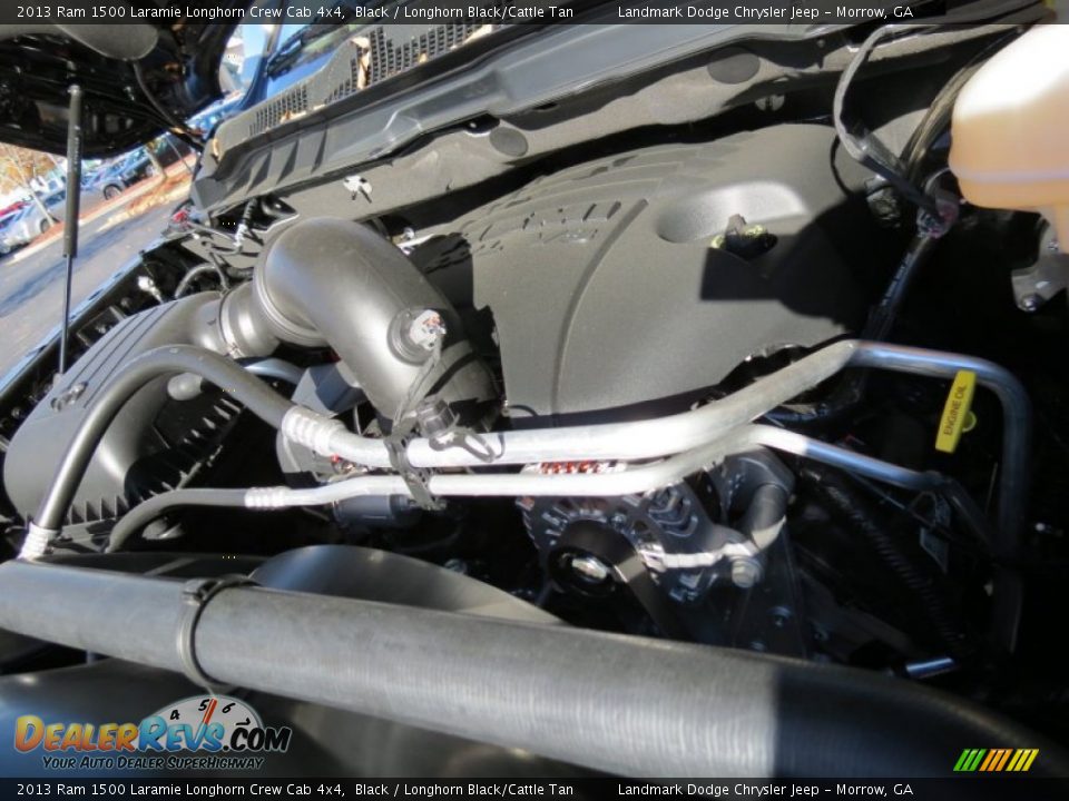 2013 Ram 1500 Laramie Longhorn Crew Cab 4x4 Black / Longhorn Black/Cattle Tan Photo #11