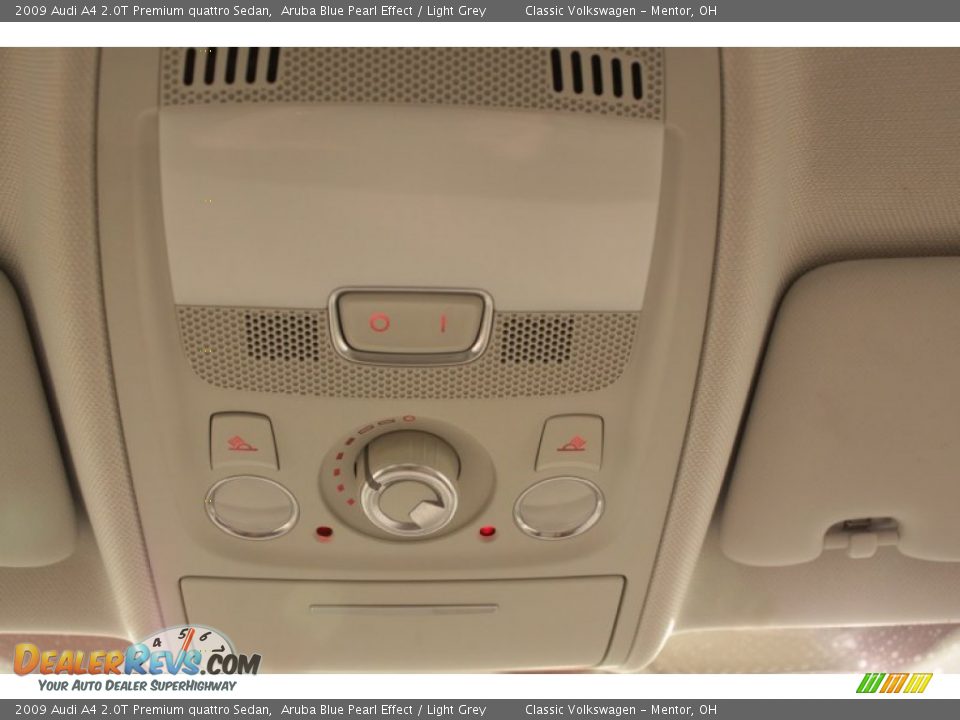 2009 Audi A4 2.0T Premium quattro Sedan Aruba Blue Pearl Effect / Light Grey Photo #12