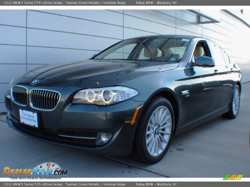 2012 BMW 5 Series 535i xDrive Sedan Tasman Green Metallic / Venetian Beige Photo #1