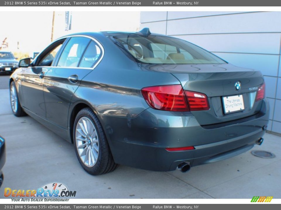 2012 BMW 5 Series 535i xDrive Sedan Tasman Green Metallic / Venetian Beige Photo #3